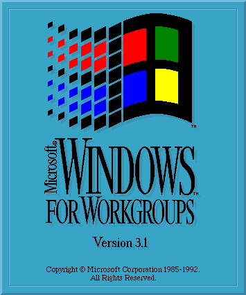 Schermata di avvio Windows for Workgroup 3.1