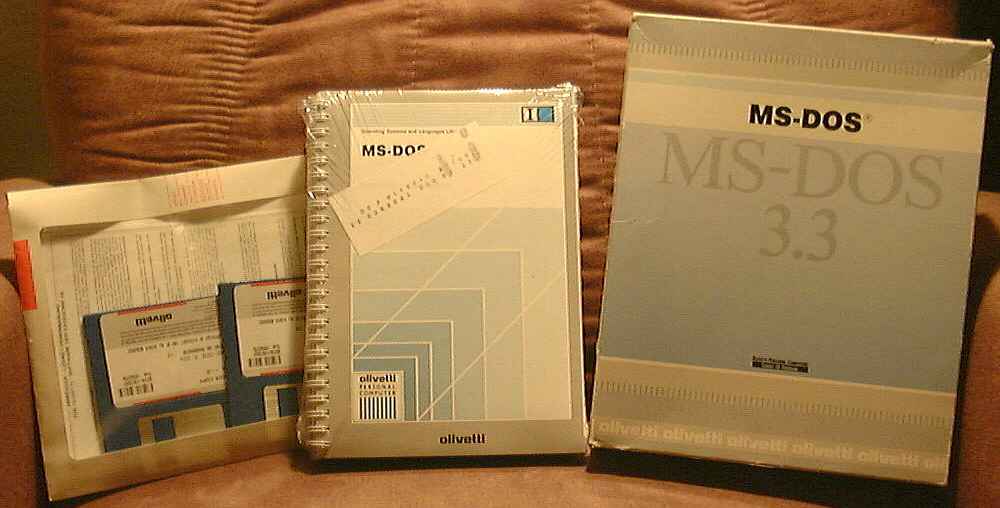 Pacchetto MS-DOS 3.3 Olivetti